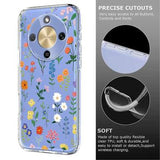 Honor X70/X9d/Magic8 Lite TPU-cover med blomstermønster - tusindfryd