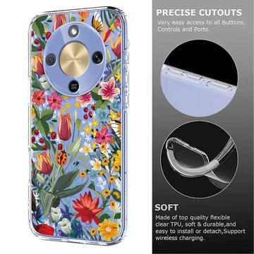 Honor X70/X9d/Magic8 Lite TPU-cover med blomstermønster - Liljer