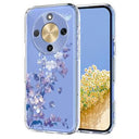 Honor X70/X9d/Magic8 Lite TPU-cover med blomstermønster - Lilla