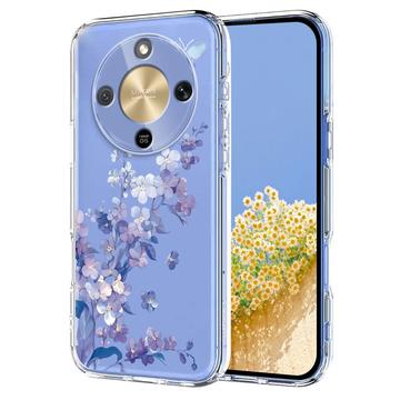 Honor X70/X9d/Magic8 Lite TPU-cover med blomstermønster - Lilla