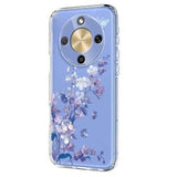 Honor X70/X9d/Magic8 Lite TPU-cover med blomstermønster - Lilla