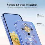 Honor X70/X9d/Magic8 Lite TPU-cover med blomstermønster - Lilla