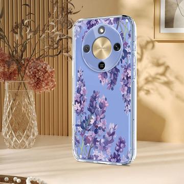 Honor X70/X9d/Magic8 Lite TPU-cover med blomstermønster - Blåregn