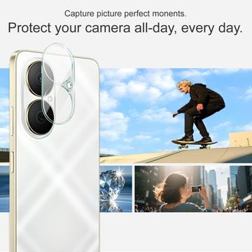 Huawei Enjoy 80 Imak 2-i-1 HD Kamera Linse Hærdet Glas
