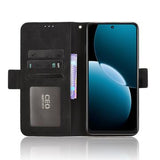 Huawei Enjoy 80 Kortholder Pung Etui - Sort