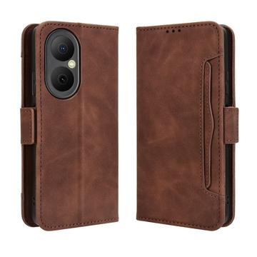 Huawei Enjoy 80 Kortholder Pung Etui - Brun
