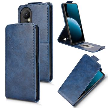 Huawei Enjoy 80 lodret flip-etui med stativ - mørkeblå