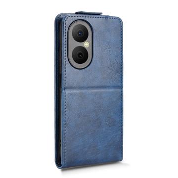 Huawei Enjoy 80 lodret flip-etui med stativ - mørkeblå