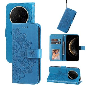 Huawei Mate 70 Air Mandala Series Etui med Pung - Blå
