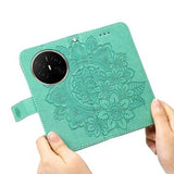 Huawei Mate 70 Air Mandala Series Etui med Pung - Grøn