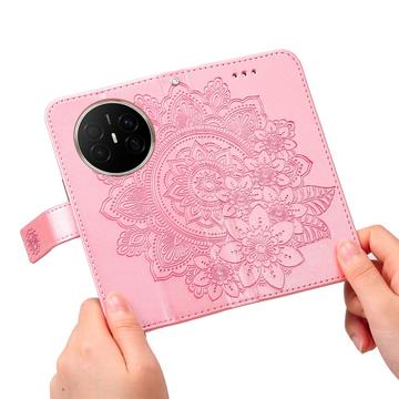 Huawei Mate 70 Air Mandala Series Etui med Pung - Pink