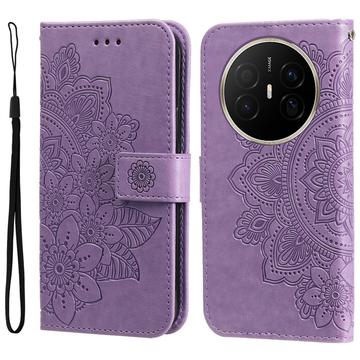 Huawei Mate 70 Air Mandala Series Etui med Pung - Lilla