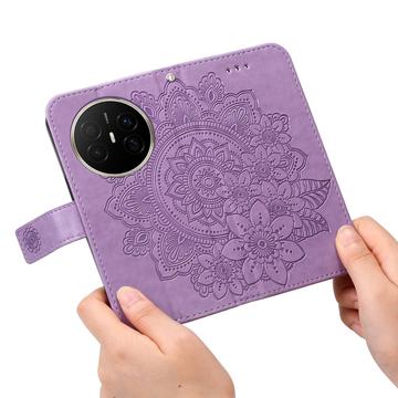 Huawei Mate 70 Air Mandala Series Etui med Pung - Lilla