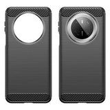 Huawei Mate 70 Børstet TPU Cover - Karbonfiber - Sort
