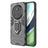 Huawei Mate 70 Hybrid Cover med Ring Holder - Sort