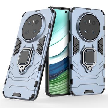 Huawei Mate 70 Hybrid Cover med Ring Holder - Blå