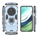 Huawei Mate 70 Hybrid Cover med Ring Holder - Blå