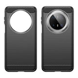 Huawei Mate 70 Pro/70 Pro+ Børstet TPU Cover - Karbonfiber - Sort