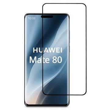 Huawei Mate 80 Skærmbeskyttelse Hærdet Glas - Full Fit - 9H - Sort kant