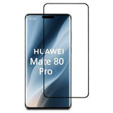Huawei Mate 80 Pro Skærmbeskyttelse Hærdet Glas - Full Fit - 9H - Sort kant