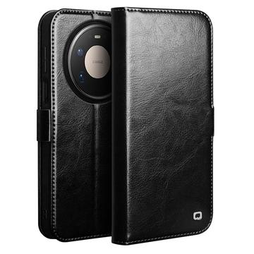 Huawei Mate 80 Pro Max Qialino Classic Læderpung - Sort