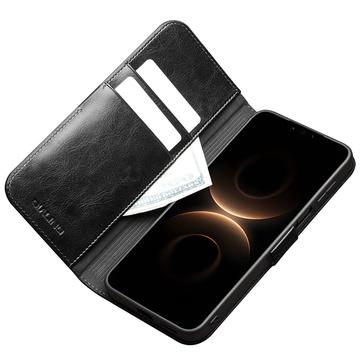 Huawei Mate 80 Pro Max Qialino Classic Læderpung - Sort