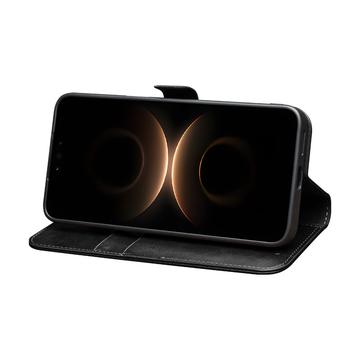Huawei Mate 80 Pro Max Qialino Classic Læderpung - Sort