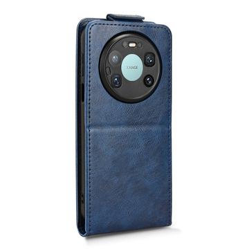 Huawei Mate 80 Pro Max lodret flip-etui med stativ - mørkeblå