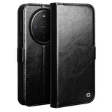 Huawei Mate 80 Pro Qialino Classic Læderpung - Sort