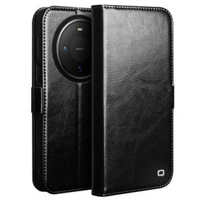 Huawei Mate 80 Pro Qialino Classic Læderpung - Sort