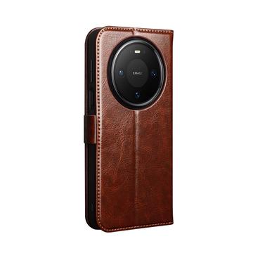 Huawei Mate 80 Pro Qialino Classic Læderpung - Mørkebrun