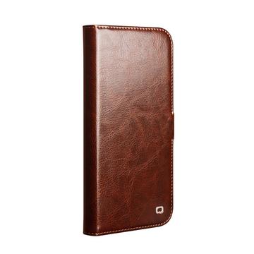 Huawei Mate 80 Pro Qialino Classic Læderpung - Mørkebrun