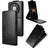 Huawei Mate 80/80 Pro lodret flip-etui med stativ - sort