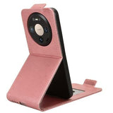 Huawei Mate 80/80 Pro lodret flip-etui med stativ - rosaguld