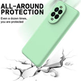 Huawei Nova 13 Pro Flydende silikone cover med håndrem - grøn