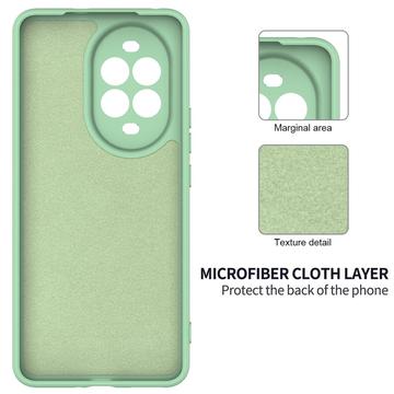 Huawei Nova 13 Pro Flydende silikone cover med håndrem - grøn