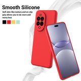 Huawei Nova 13 Pro Flydende silikone cover med håndrem - rød