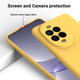 Huawei Nova 13 Pro Flydende silikone cover med håndrem - gul
