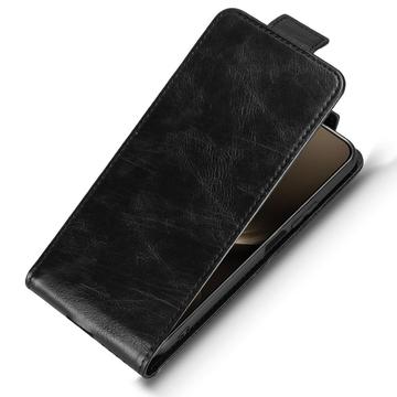 Huawei Nova 14 Pro lodret flip-etui med stativ - sort