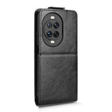 Huawei Nova 14 Pro lodret flip-etui med stativ - sort