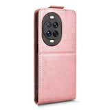 Huawei Nova 14 Pro lodret flip-etui med stativ - rosaguld