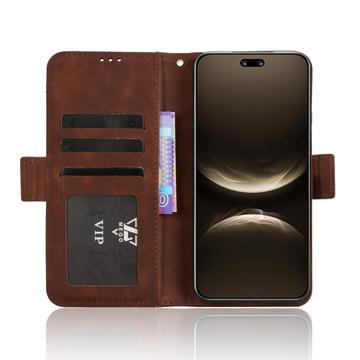 Huawei Nova 14 Ultra Kortholder Pung Etui - Brun
