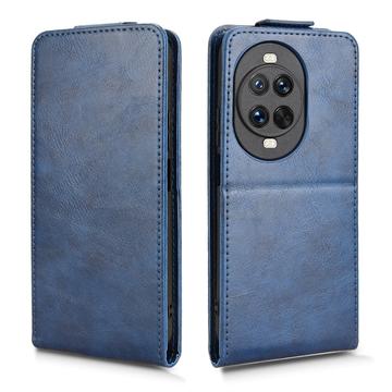 Huawei Nova 14 Ultra lodret flip-etui med stativ - mørkeblå