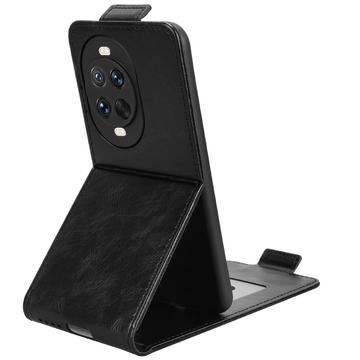 Huawei Nova 14 lodret flip-etui med stativ - sort