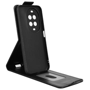 Huawei Nova 14 lodret flip-etui med stativ - sort