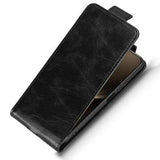 Huawei Nova 14 lodret flip-etui med stativ - sort