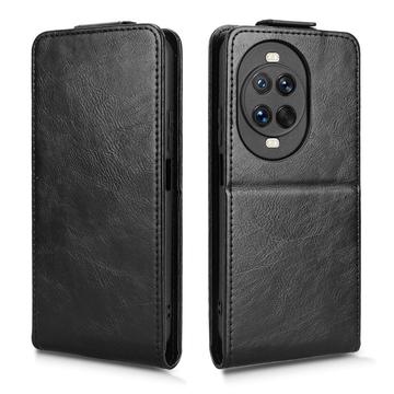 Huawei Nova 14 lodret flip-etui med stativ - sort