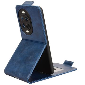Huawei Nova 14 lodret flip-etui med stativ - mørkeblå