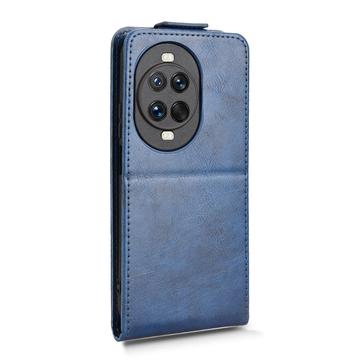 Huawei Nova 14 lodret flip-etui med stativ - mørkeblå