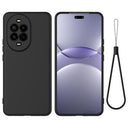 Huawei Nova 15 Flydende silikone cover med håndrem - sort
